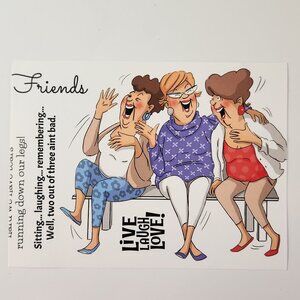 #104 Stamp Set Funny Ladies Friendship Laughter Happy